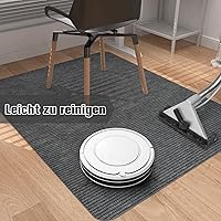 Vista 7 de Placoot - Alfombrilla de escritorio para silla de oficina para suelo de madera dura y baldosas, alfombrilla grande antideslizante para sillas