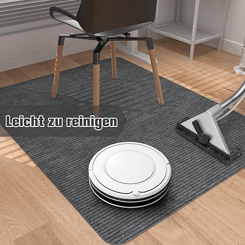 Miniatura 7 de Placoot - Alfombrilla de escritorio para silla de oficina para suelo de madera dura y baldosas, alfombrilla grande antideslizante para sillas