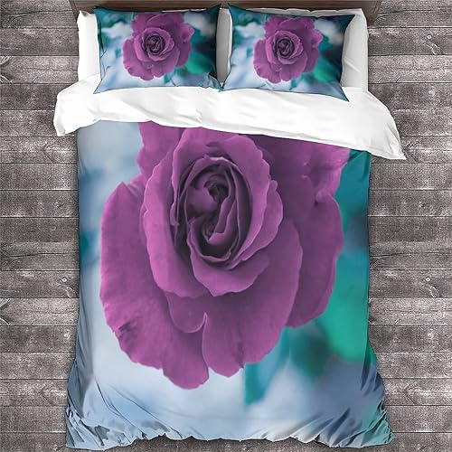 Miniatura 3 de Purple RoseJuegos De Edredones Juegos De Edredones Impresos En 3D Para Adultos Y Adolescentes Juegos De Edredones Personalizados Juego De Edredones