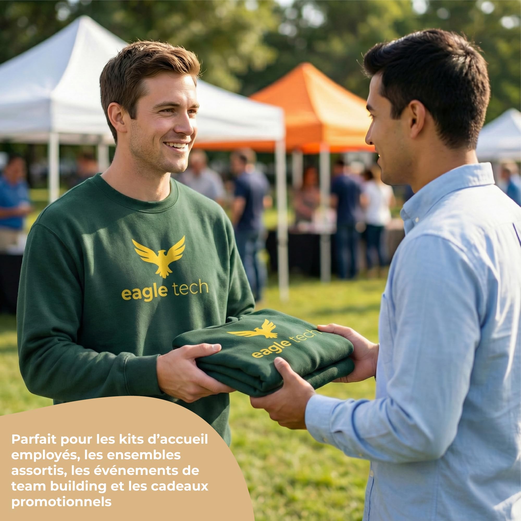 Cimpress Sweat Personnalisé Homme, Tailles S à 5XL, Personnalisable avec Photo, Logo ou Texte, Col Rond avec Impression sur Le Devant, Idéal pour Équipes, Cadeaux, Événements ou Tenues d’Entreprise