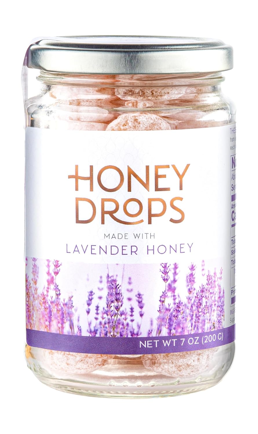 Gourmanity Honey Drops Made with Lavender Honey, Fruity and Floral Touch Carefully Crafted from Natural Honey, Gift your Family Artisan European Candy, Made in Provence, France, 7oz (Pack of 2)