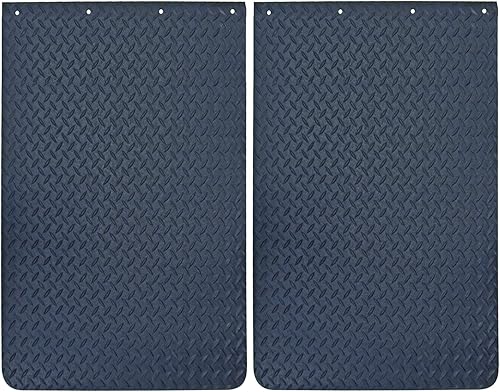 Denco Juego de 2 solapas de barro para semirremolques de servicio extremo, chapadas en diamantes, 24 x 36 pulgadas