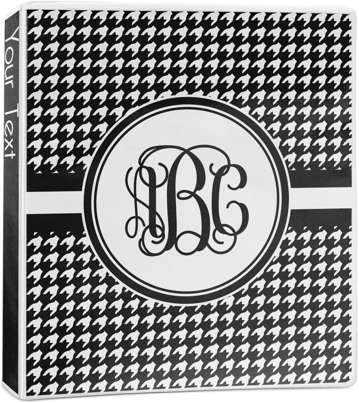 Personalized Houndstooth 3-Ring Binder - 2 inch