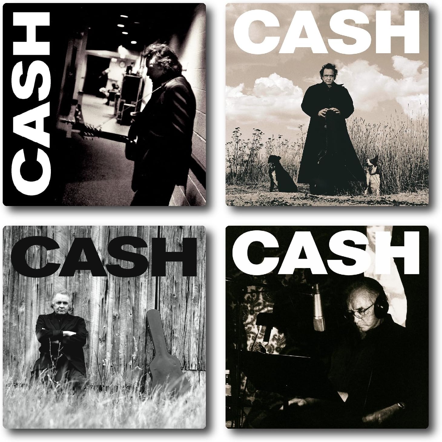 Johnny Cash Coaster 4 Piece Coaster Set 2