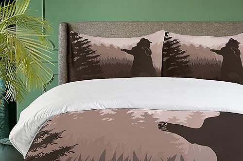 Miniatura 3 de Ambesonne Juego de funda de edredón náutica, patrones de ondas con temática marina en cajas de estilo patchwork, cuadros y estampado de anclaje a