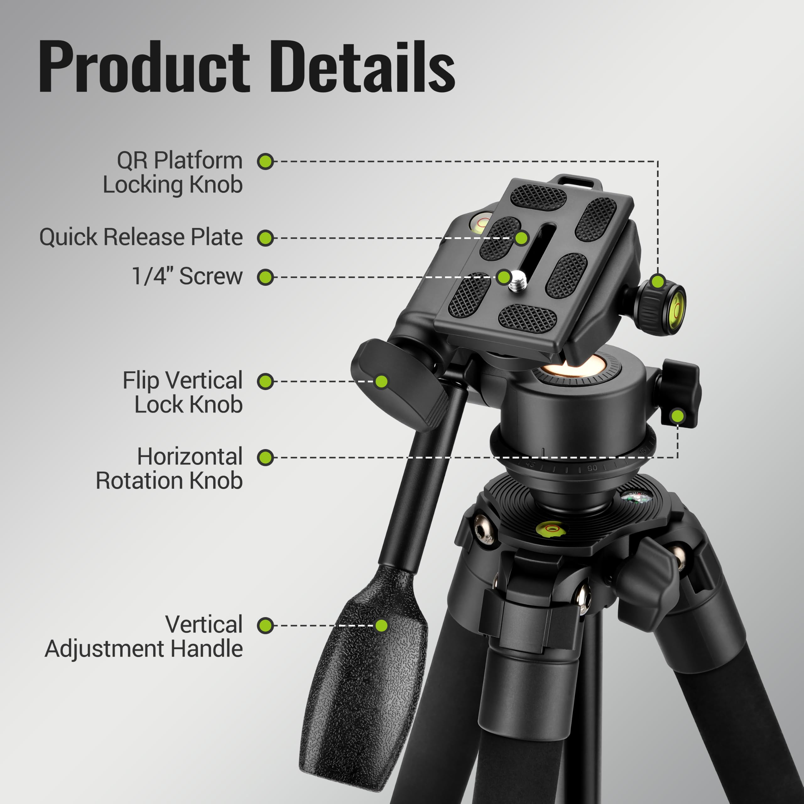 ESSLNB Trípode binocular compatible con prismáticos/telescopio/cámara/teléfono