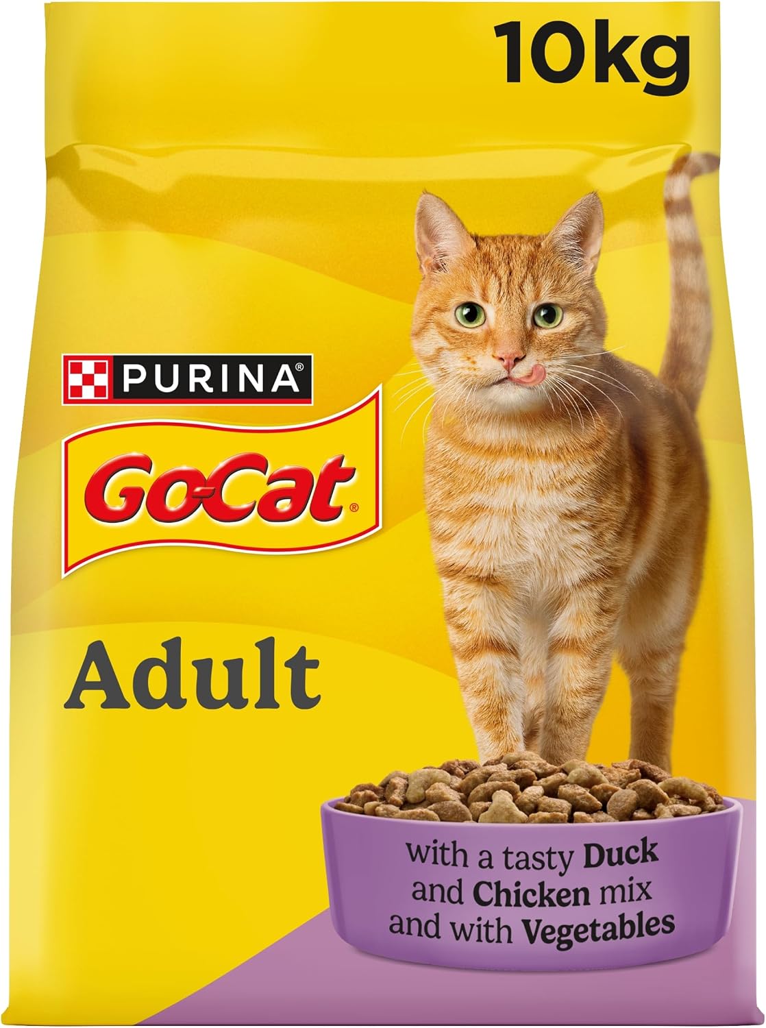 GO-CAT Adult Dry Cat Food Chicken and Duck 10kg Pack