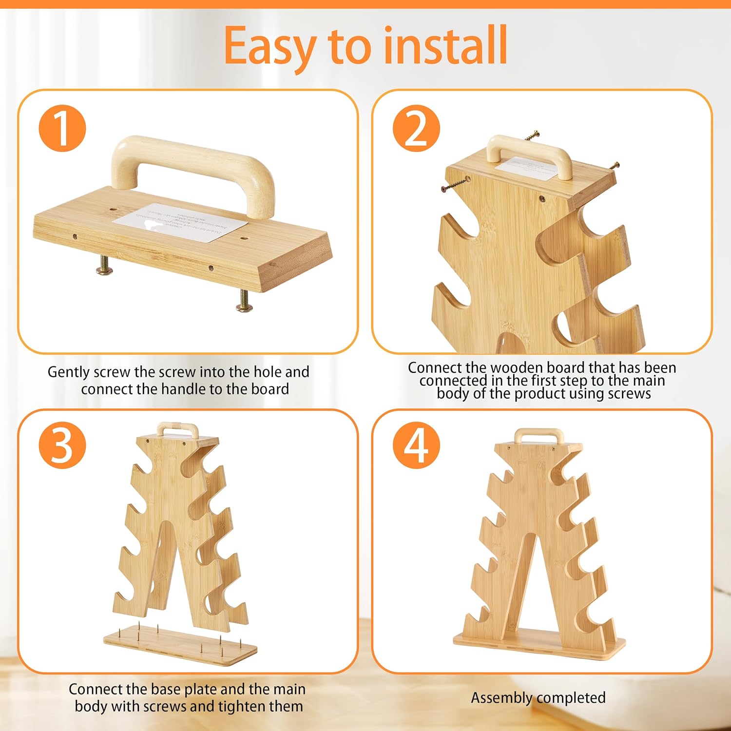 Wooden Dumbbell Rack for Home Gym Storage – Space-Saving A-Frame Stand for Organizing 8–15lb Weights, Protects Dumbbells from Scratches, Compact & Stylish Workout Storage (Rack Only)