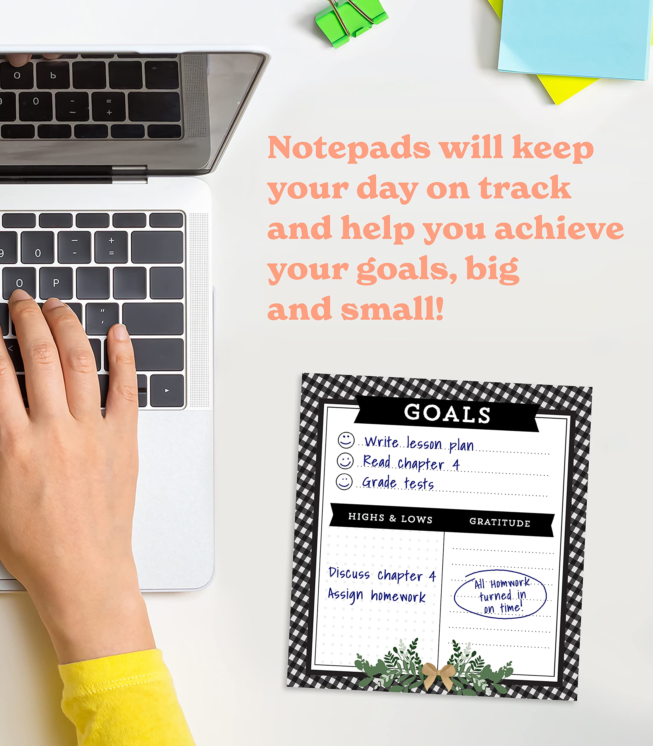 Snapklik.com : Carson Dellosa Farmhouse Notepad 4-Pack, Note Pads For ...