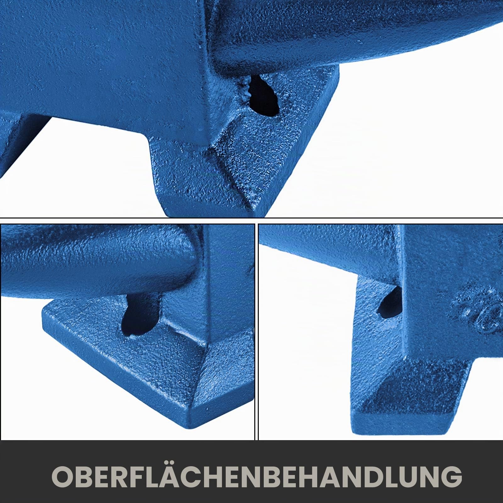 VEVOR Schmiede Amboss 20KG Schmiede Zubehör Amboss Werkzeuge geschmiedeter Stahl mit rundem und quadratischem Loch robust