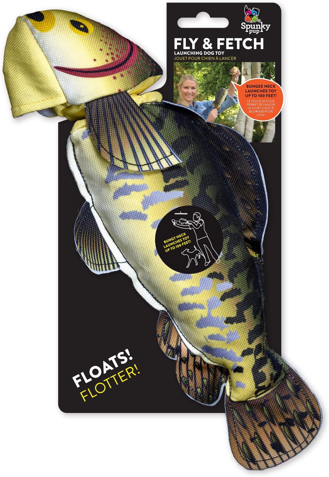 AmazinglyCat Floppy Fish Dog Toy Interactive Dog Toy with