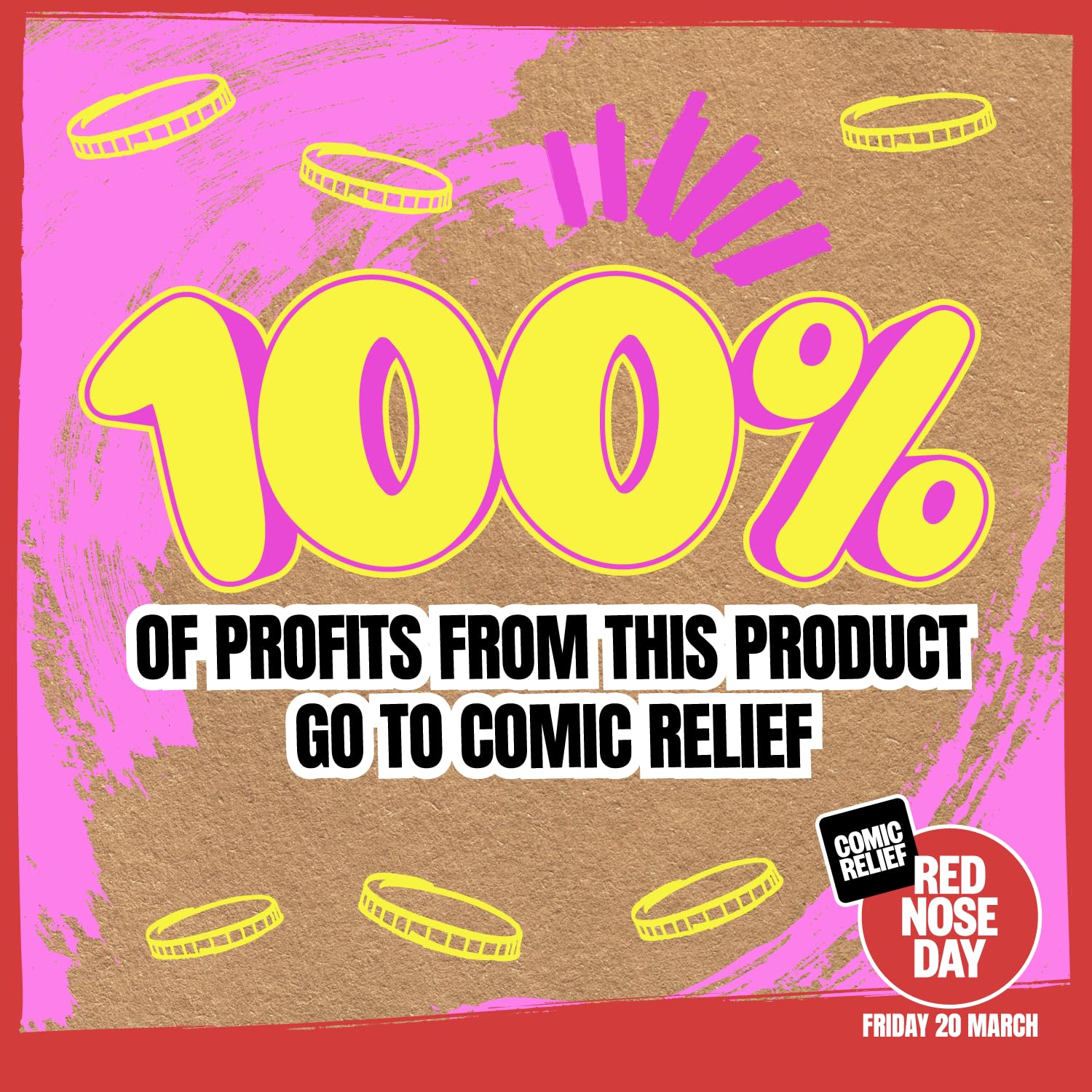 Red Nose Day 2026: Mr Doodle pin badges- On behalf of Comic Relief - 5