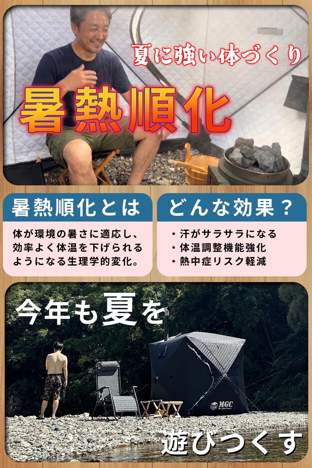 Amazon.co.jp: MGC JAPAN TRADE サウナテント テントサウナ サ活始める