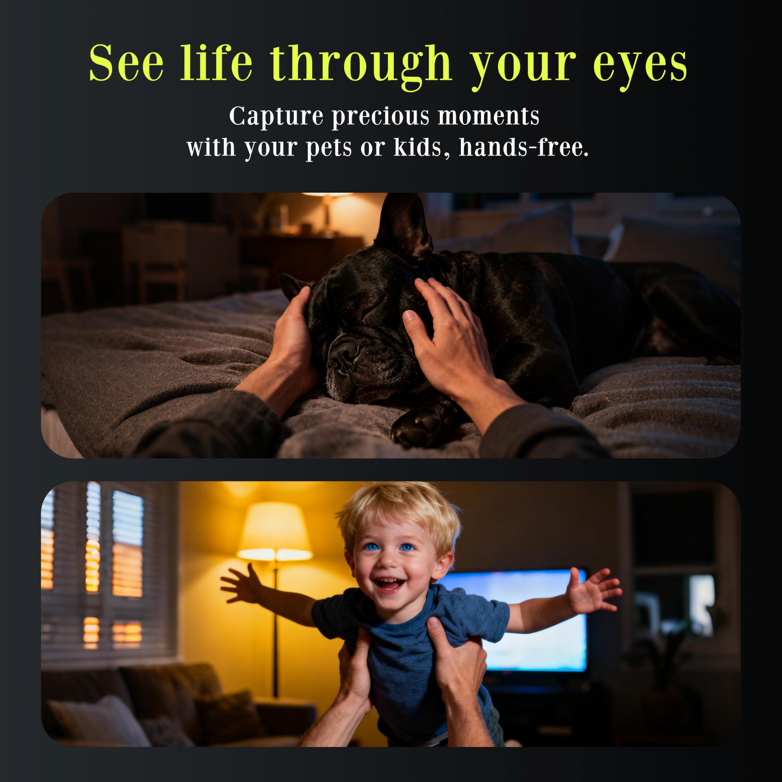 Dernières lunettes intelligentes avec caméra 4K, enregistrement vidéo mains libres, audio à oreille ouverte et connexion Bluetooth pour vlog, conduite, plein air, vie quotidienne, noir