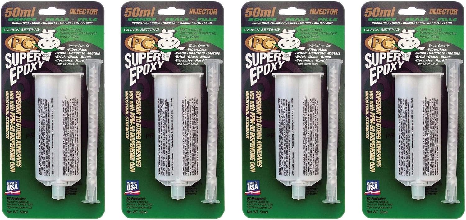 PC Products PC-Super Epoxy Adhesive Paste, Two-Part 50ml Cartridge, Translucent 502: Super Epoxy: Industrial & Scientific