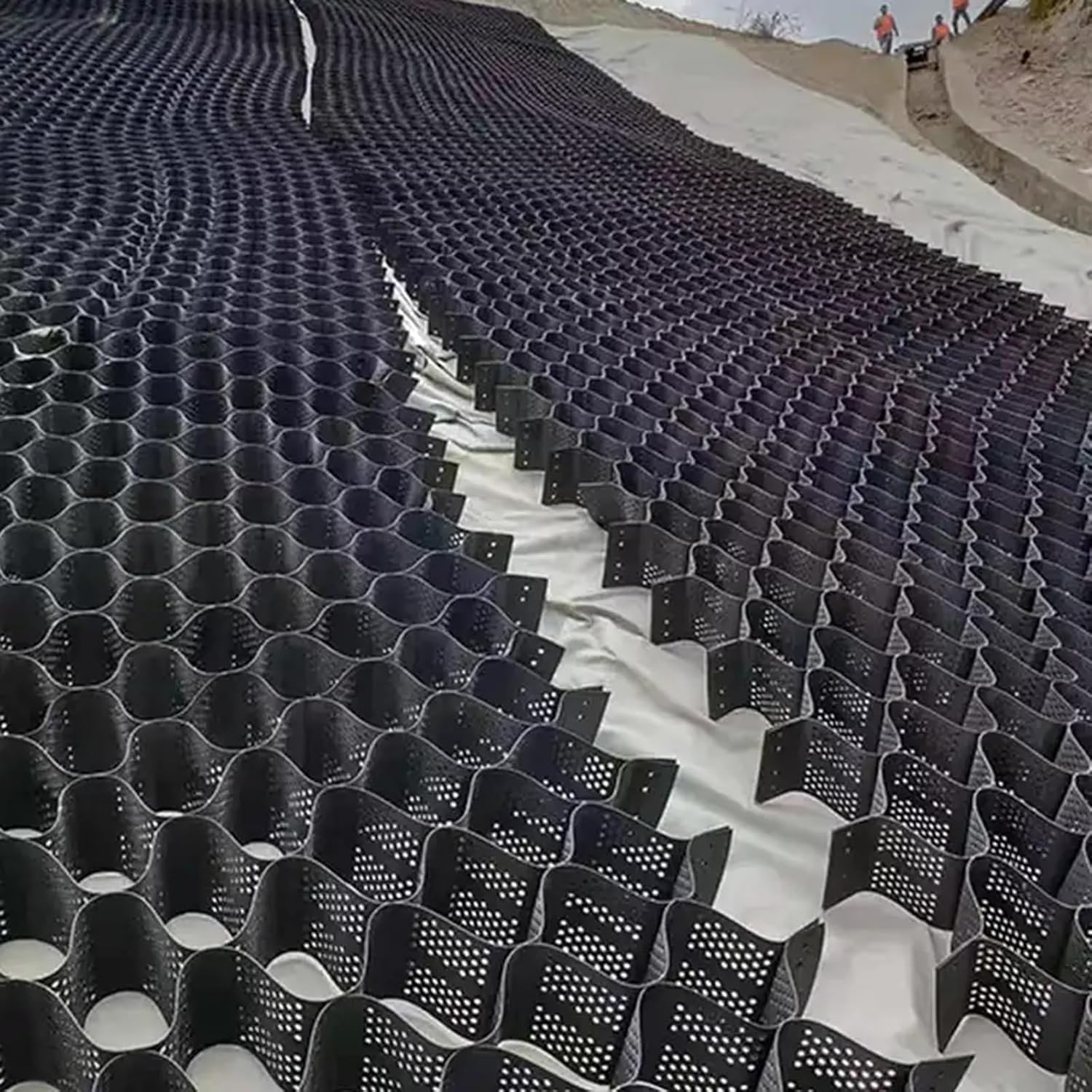 Permeable Driveway Grid Slope Reinforcement Protection