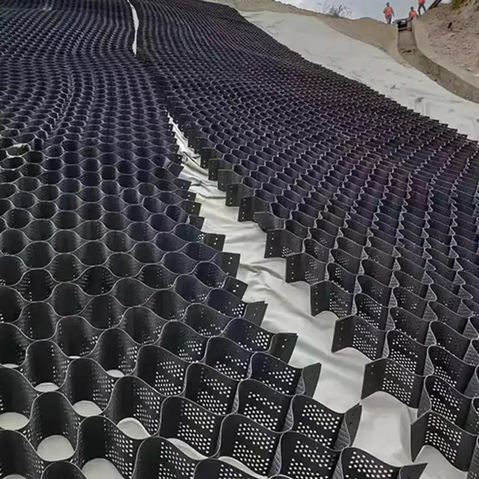 Stabilisateur de gravier haut de gamme en polyéthylène robuste 300x700 cm