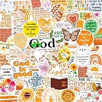 Vista 1 de 200 piezas de calcomanías cristianas inspiradas, calcomanías de versículos bíblicos para tablero de visión, botella de agua, laptop, álbum