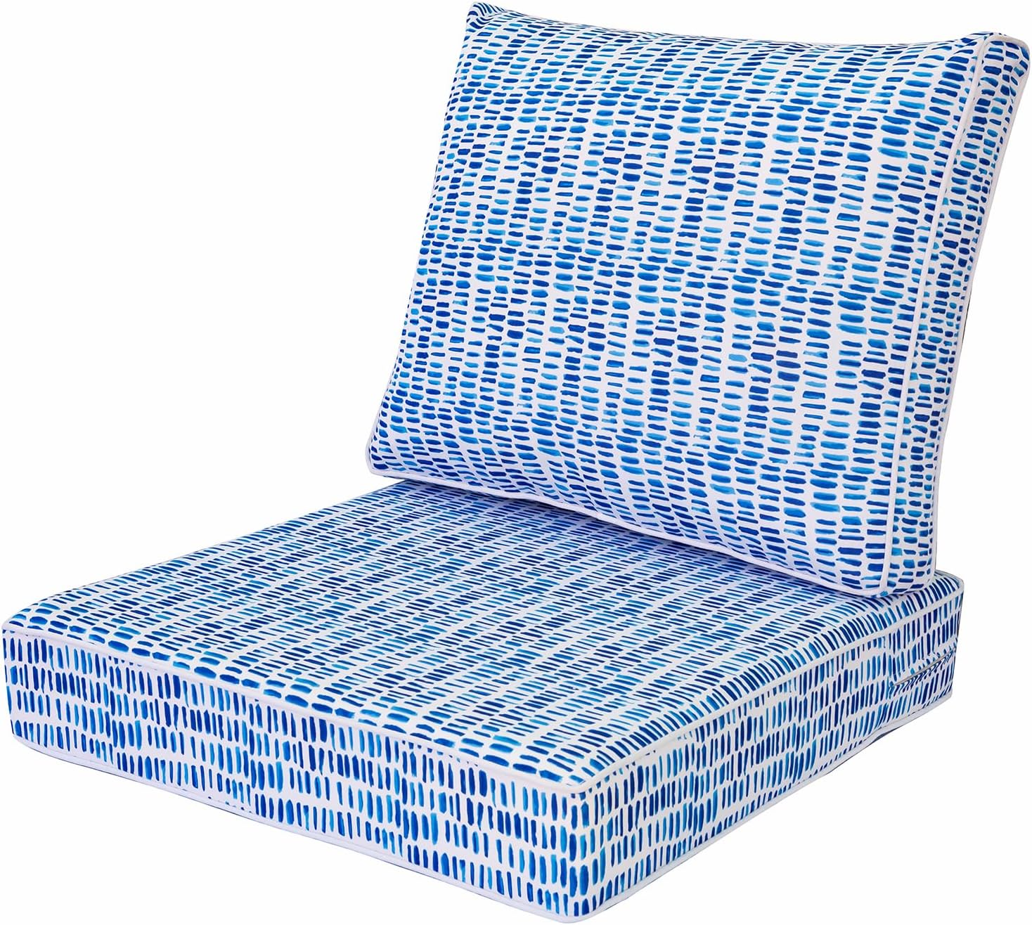 JMKaixin Outdoor Seat/Back Deep Chair Cushion Set for Patio