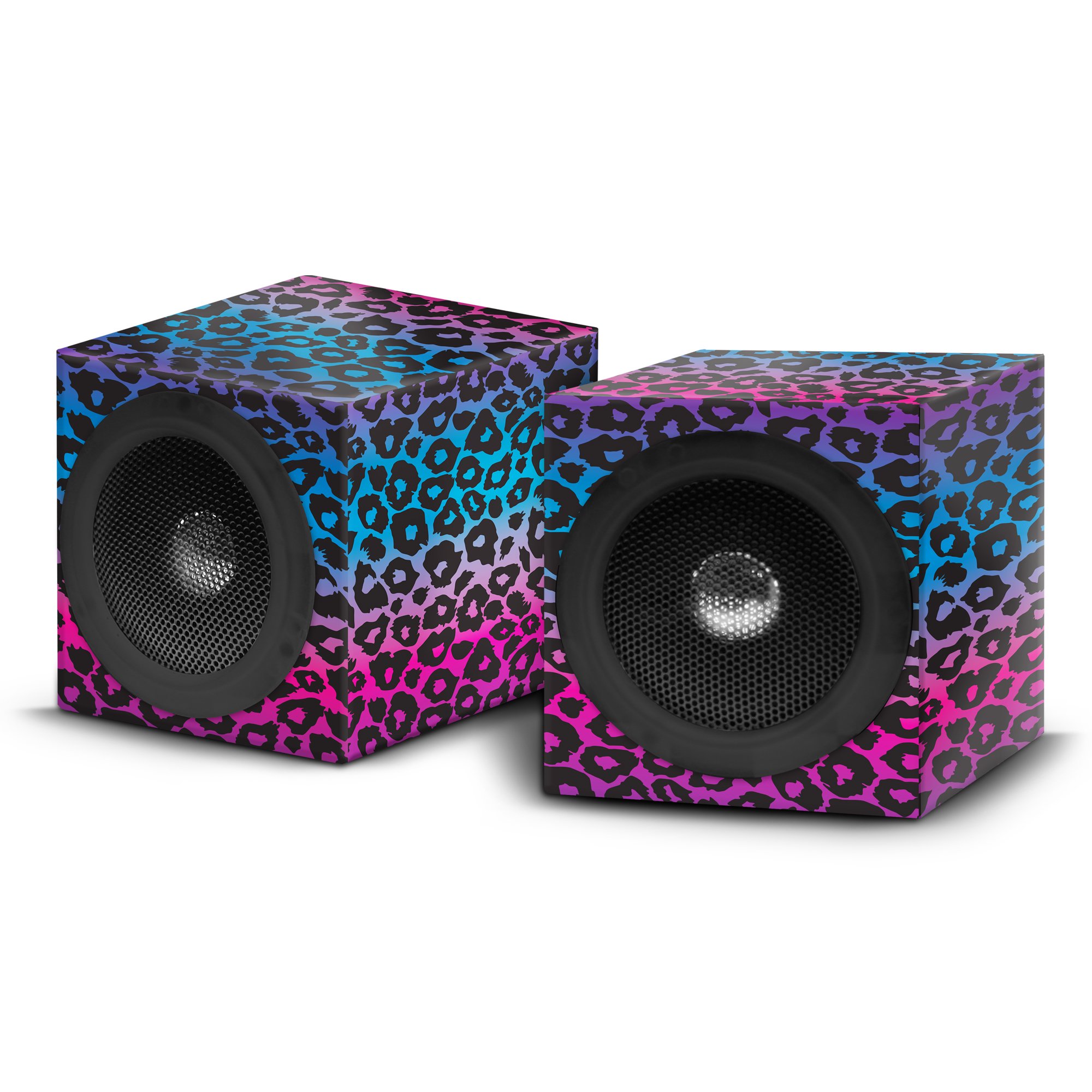 Yak Pak Square Foldup Speaker- Purple Ombre Leopard (SP57945-526)
