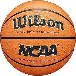 WILSON Balones de baloncesto para exteriores de la NCAA, color naranja, talla 6 y talla 7