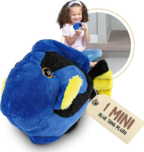 Forest & Twelfth Juguete de peluche azul de peluche para niños, recuerdos de fiesta oceánica y bolsas de golosinas, premios de caja del tesoro para