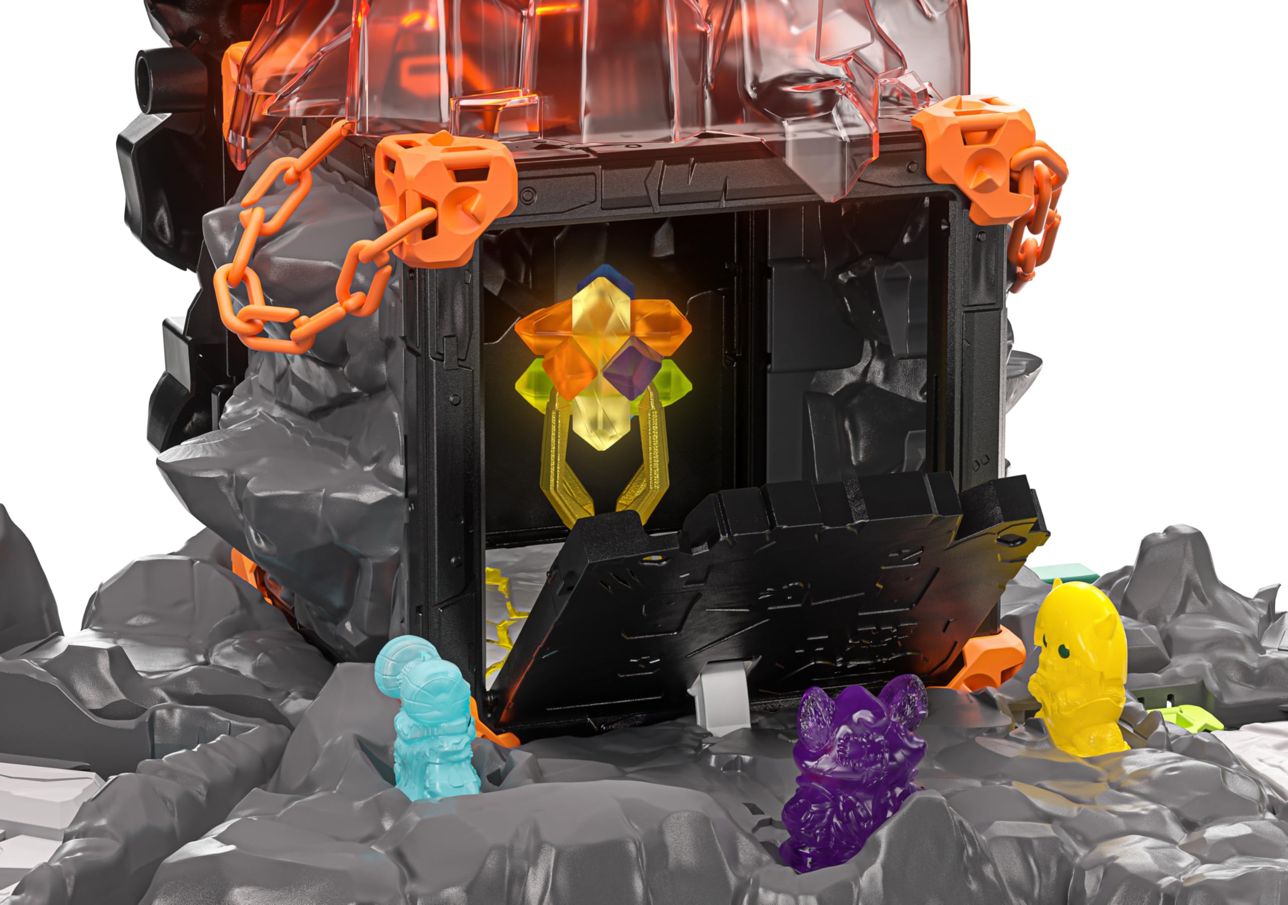 schleich ELDRADOR | MasterCave Smashrador 42757 | ab 6 Jahren | 119 Teile | Set aus 4 x ELDRADOR Battle Cave, 4x Minis, Roboter, Lavalöwe & Superkristall | mit vielen Funktionen & Zubehör