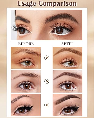 Miniatura 5 de Lápiz de cejas para realzar las cejas, juego de 3 lápices de maquillaje de ojos impermeables de larga duración, lápiz de maquillaje de ojos,