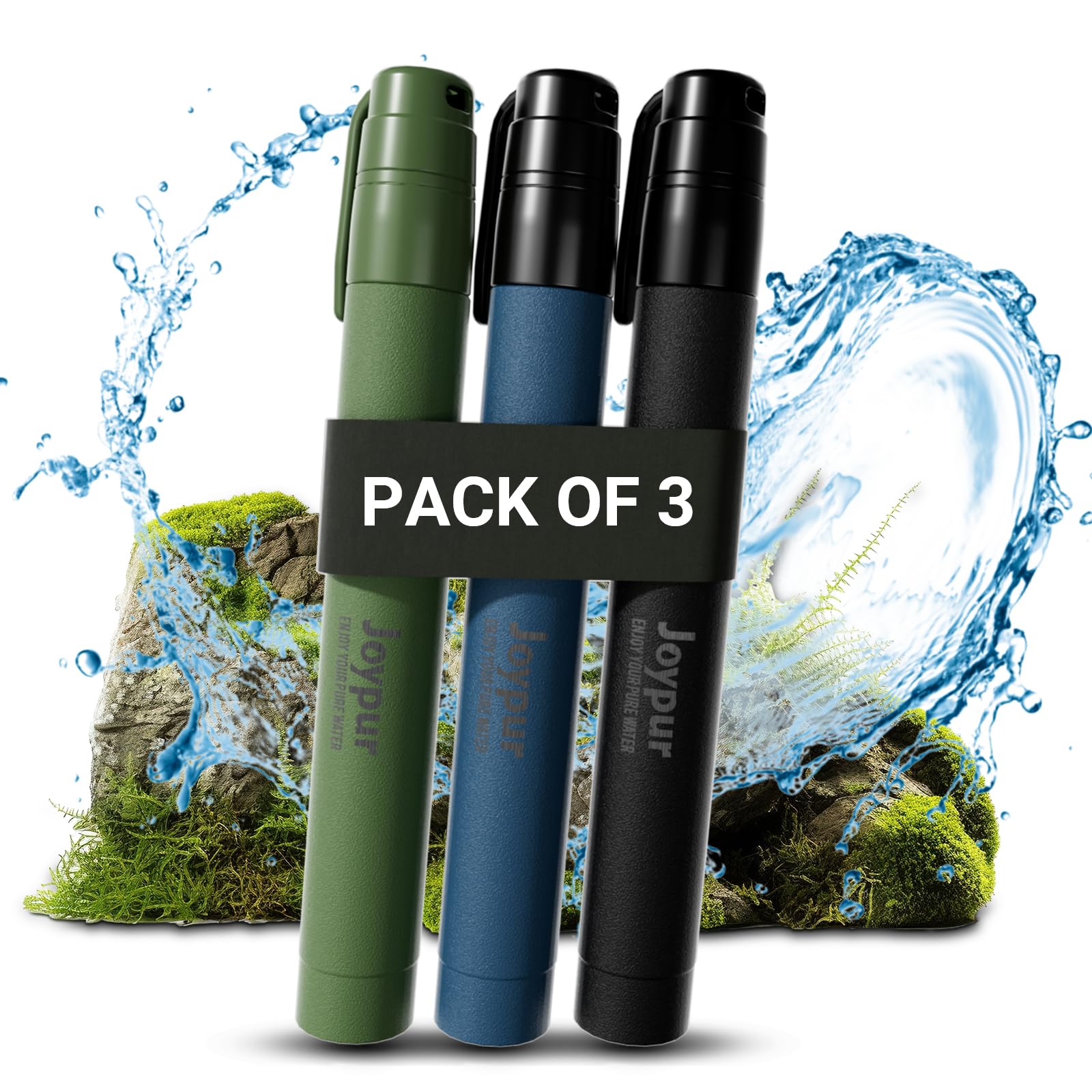 Portable Water Filter Straw Survival, Essential Camping & Hiking Gear, Water Purification Straw for Travel, Biking and Emergency Preparedness