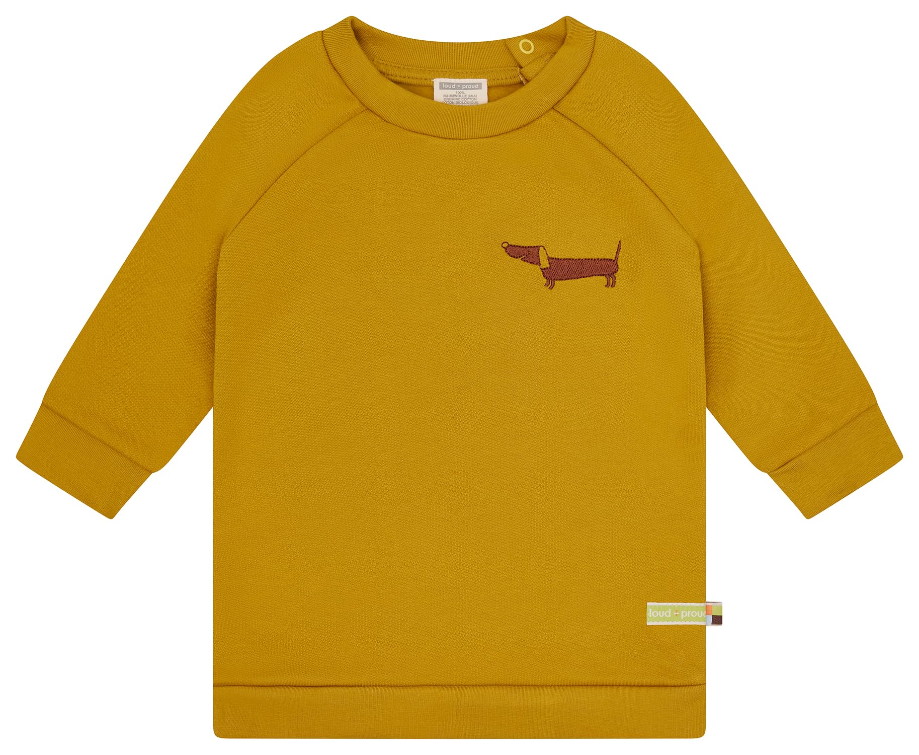 loud + proud Mädchen Weiches Sweat, GOTS Zertifiziert Kinderkleid