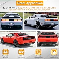 Vista 2 de Cubiertas para parabrisas trasero y lateral para Dodge Challenger 2008 2009 2010 2012 2013 2014 2015 2016 2017 2018 2019 2020 2021 2022 2023