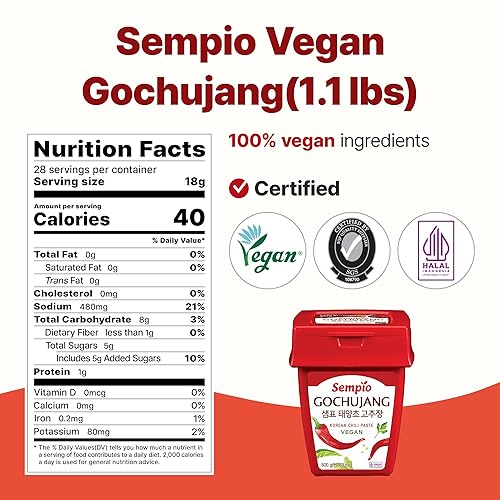 Miniatura 2 de Sempio Gochujang Pasta de Chile Coreana (Vegan), 500 g