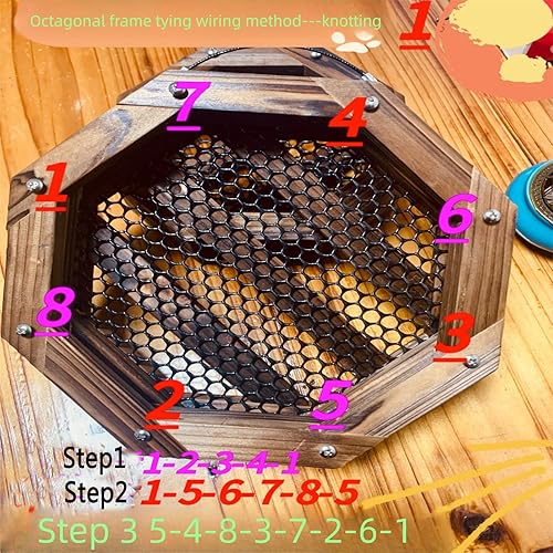 Miniatura 2 de Kit de montaje de helecho de cuerno de ciervo Marco de plantación colgante de madera para macetas de pared para orquídeas y hierbas