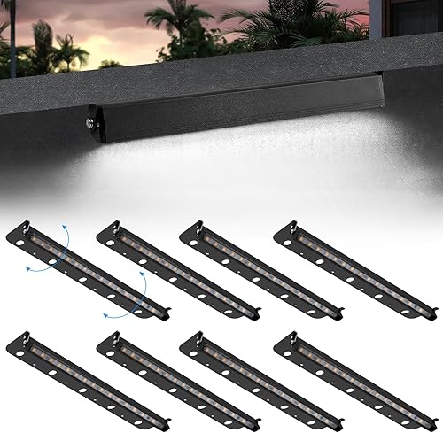 Paquete de 8 luces LED de adoquín de 5 W y 12 pulgadas, luces de pared de contención de bajo voltaje CACC de 12 V, iluminación de paisaje, luz