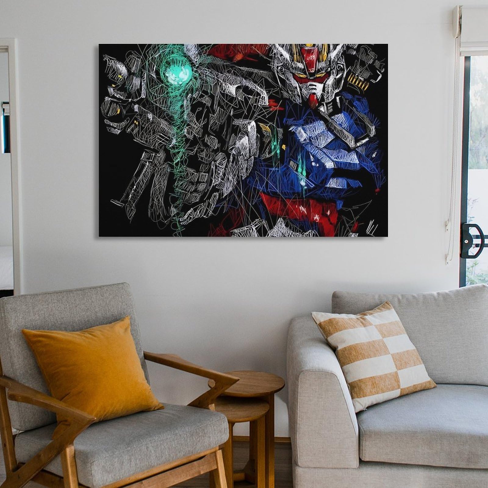 ガンダム・ 水彩画額装アート