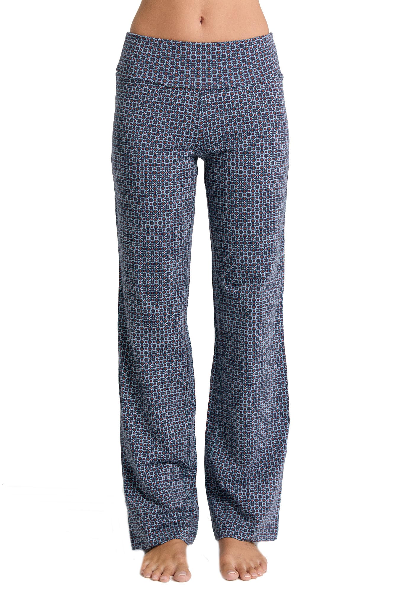 Leela Cotton Damen Sporthose Bio-Baumwolle Umschlagbund Trainingshose