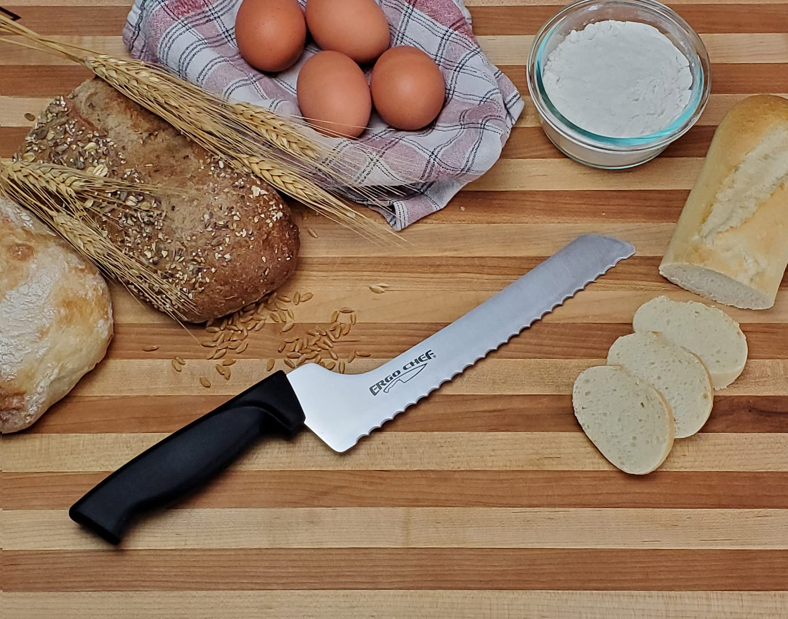 Amazon | Ergo Chef Prodigy 鋸歯状ブレッドナイフ オフセットハンドル