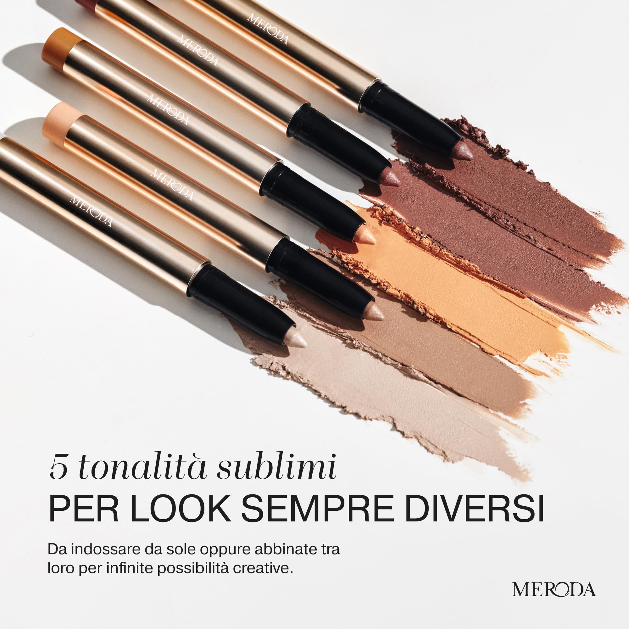 MERODA® Ombretto Stick [ANTI SBAVATURE] - Ombretto in Crema per Ogni Tipo di Pelle - Stick Occhi per Sguardo Stanco - Fino a 24h di Tenuta - Illuminante Occhi Levigante (Bronze)
