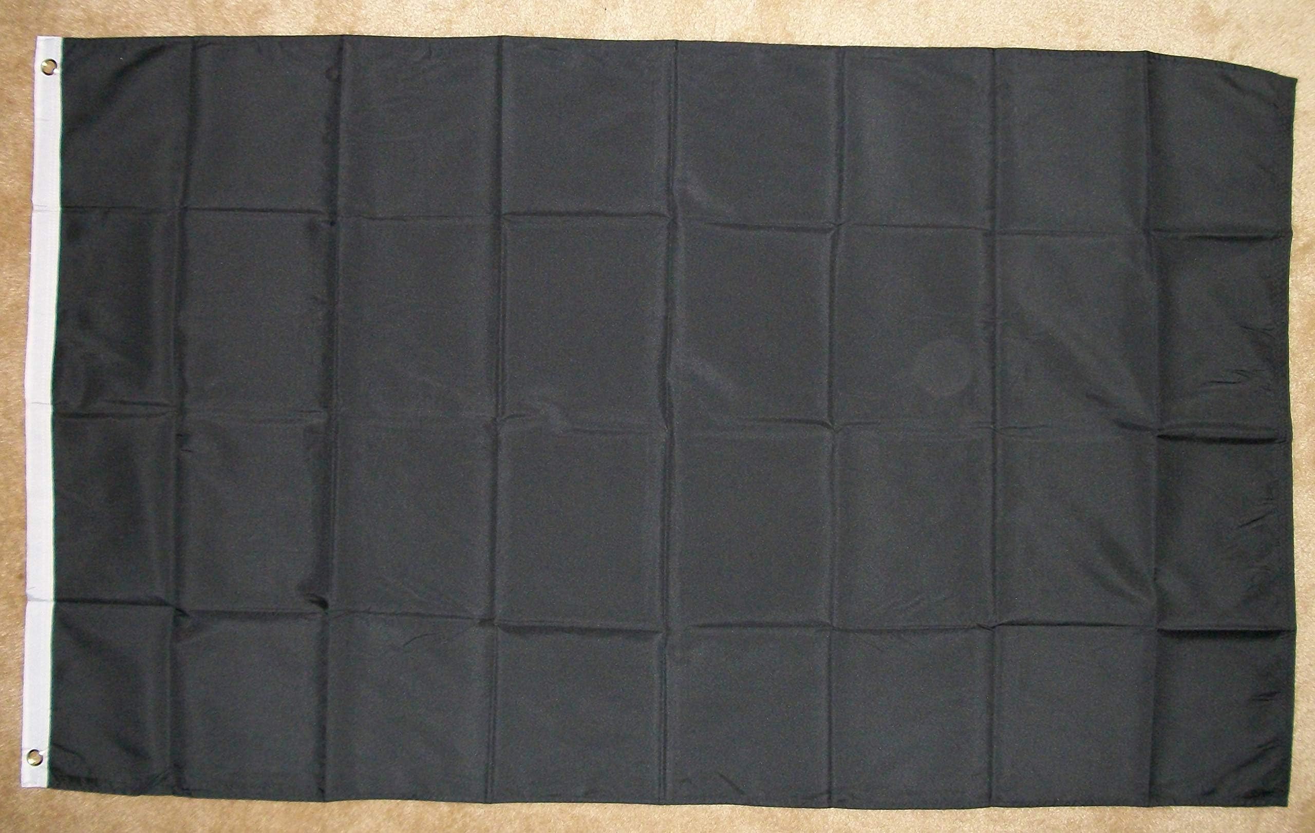 Black 3'x5' Polyester Flag