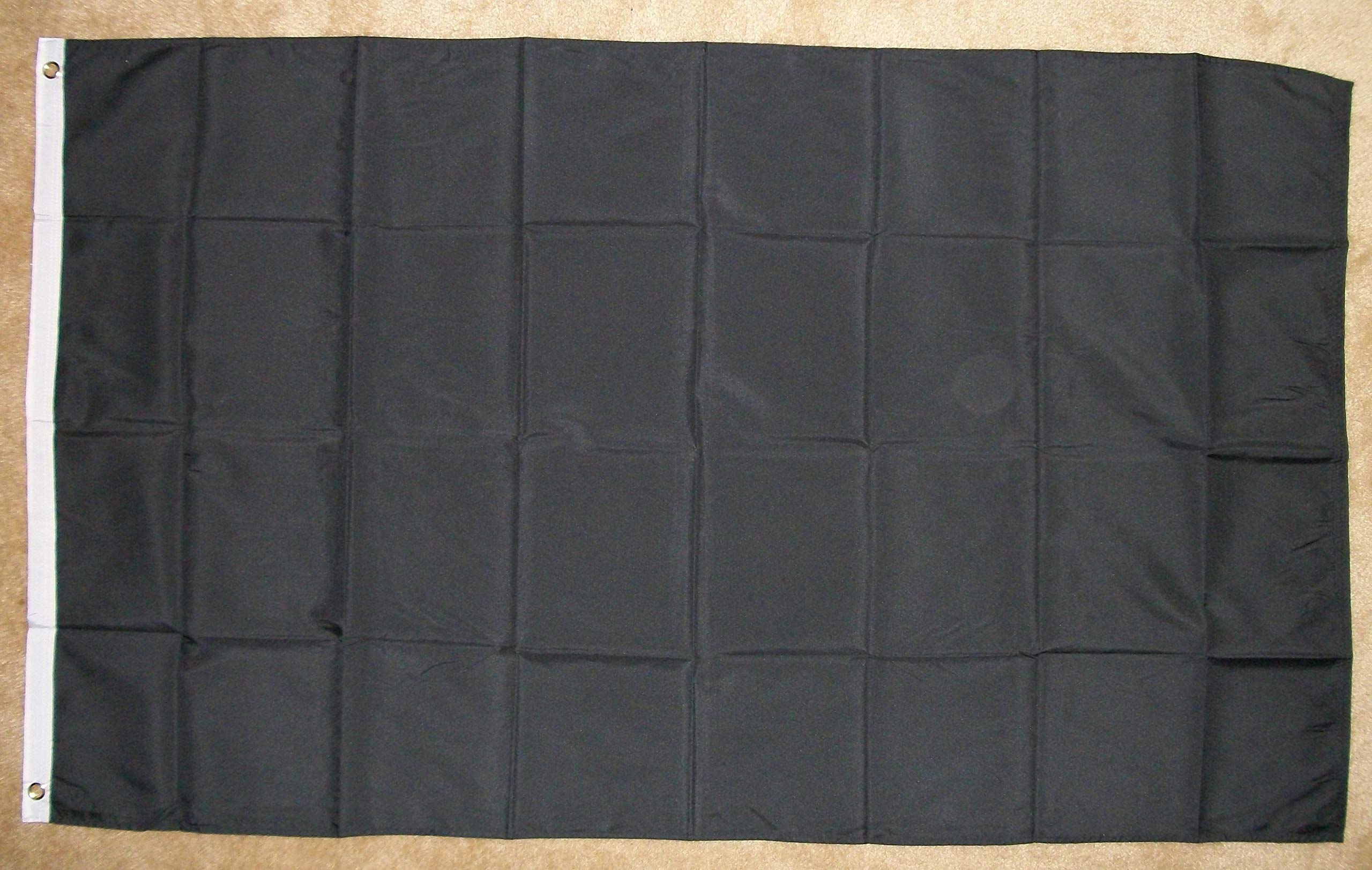 Black 3'x5' Polyester Flag