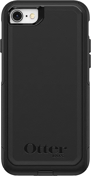 OtterBox iPhone SE 3rd & 2nd Gen, iPhone 8 & iPhone 7 (not Compatible with Plus Sized Models) Commuter Series Case - Black, Slim & Tough, Pocket-Friendly, with Port Protection