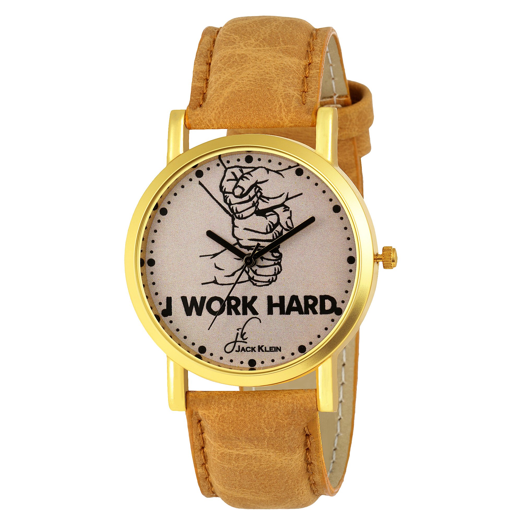 Jack Klein Work Hard Edition Golden Analog Watch (B07F1LWSQ5) Amazon Price History, Amazon Price Tracker