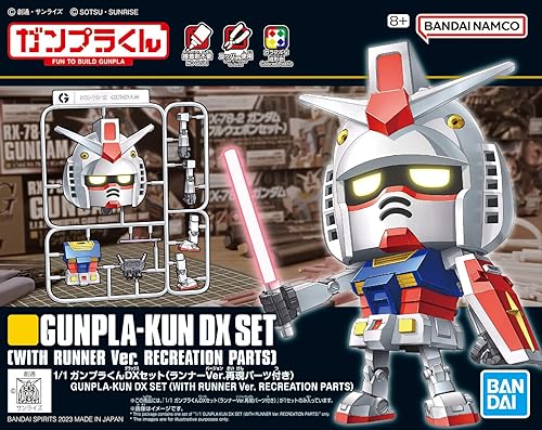 Miniatura 2 de Bandai Hobby - Mobile Suit Gundam - 11 Gunpla-Kun Dx Set (con Runner Ver. Recreación), kit de modelo Bandai Spirits Limex