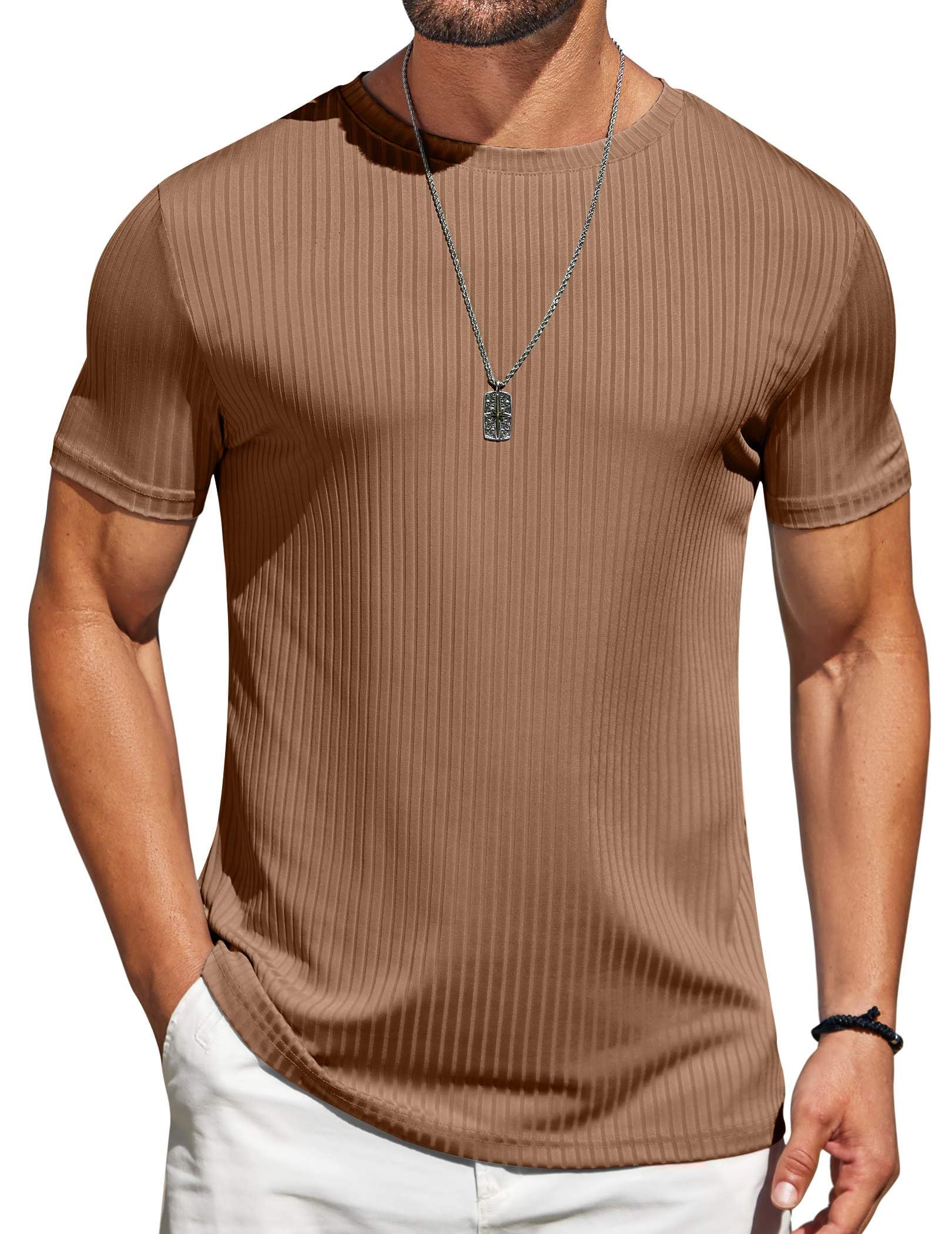 COOFANDY Mens Fitted T-Shirt