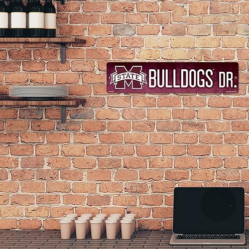 Vista 203 de Rico Industries Letrero de plástico de la NCAA de plástico de 4 x 16 pulgadas Alternativo