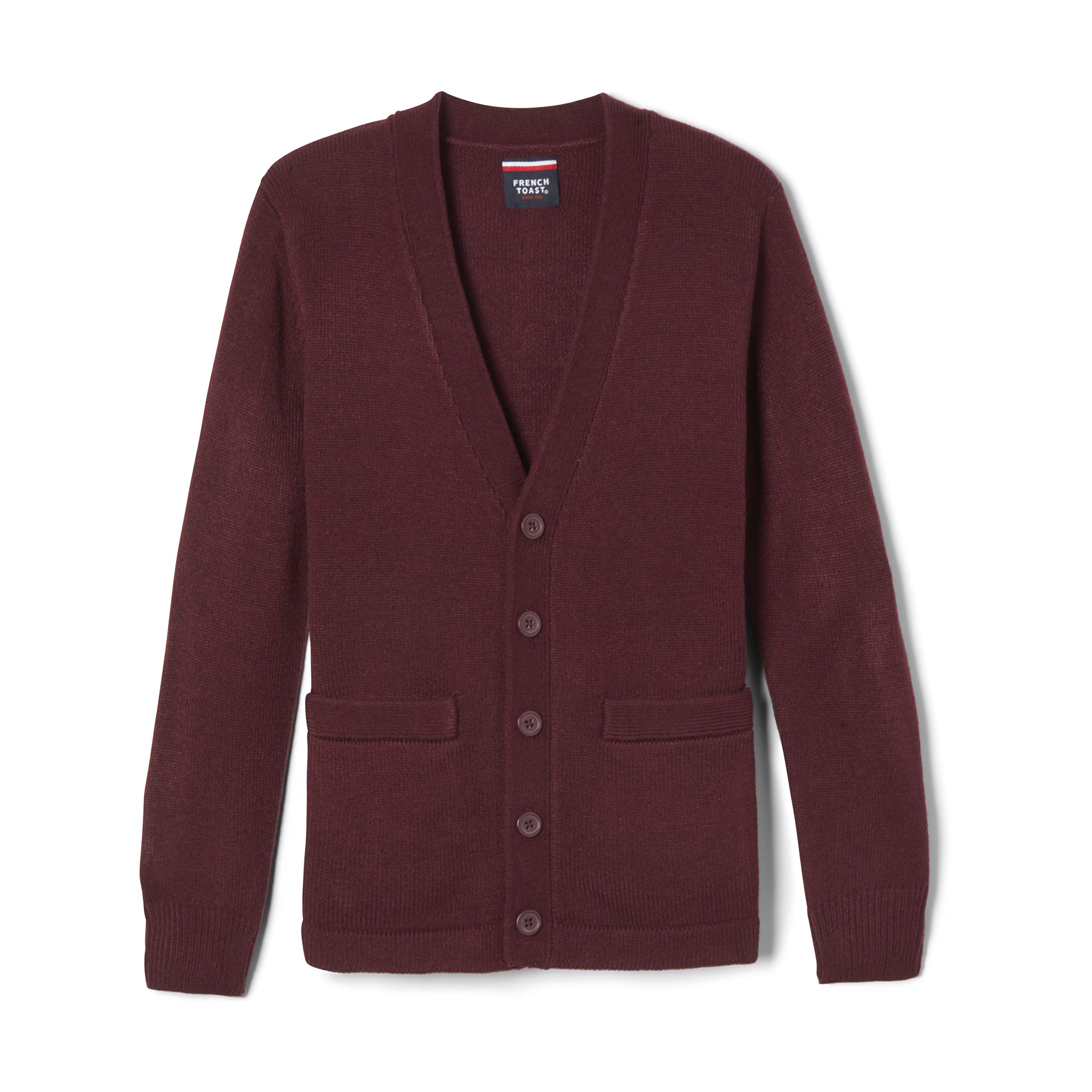 French Toast Sc9000 Anti-Pill V-Neck Cardigan Sweater (Standard & Husky) Hombre