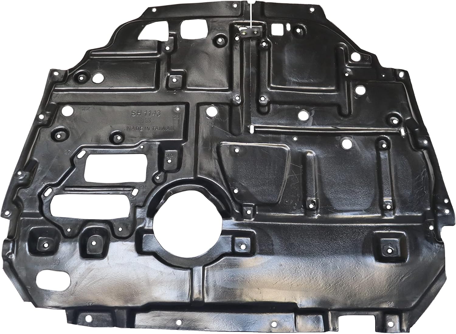 Front Engine Splash Shield Under Lower Radiator Cover Guard Plastic Front Center Compatible with Toyota Prius 2010-2015 for 5141012105-PFM TO1228169