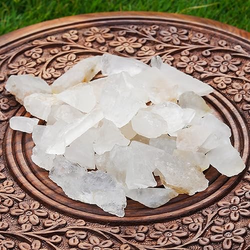 Miniatura 8 de FASHIONZAADI Cristal de cuarzo de 12 libra - Piedras preciosas y cristales - Piedras en bruto - Cristales crudos - Piedras curativas Reiki - Rocas