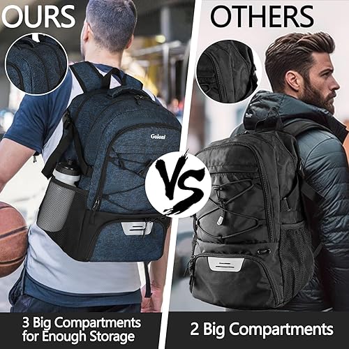 Miniatura 9 de Goloni Bolsa de tenis Mochila 2 raquetas con compartimento ventilado para zapatos de sujeción 12 (pequeño) a 16 (grande)