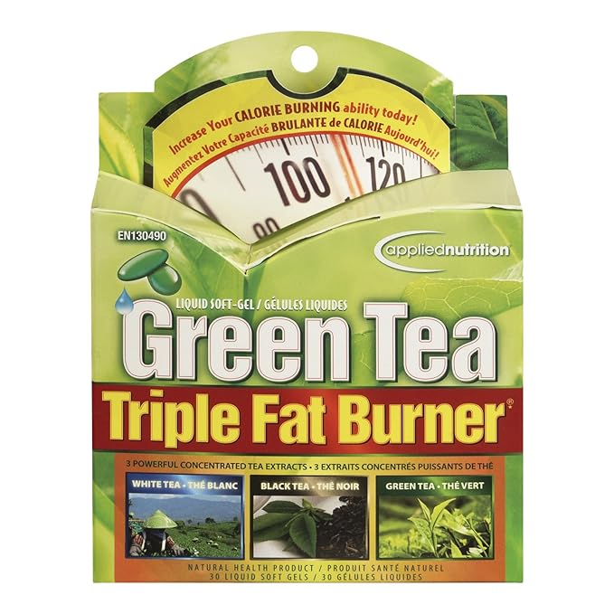 Green Tea Triple Fat Burner Liquid Soft Gels, 30 Ct